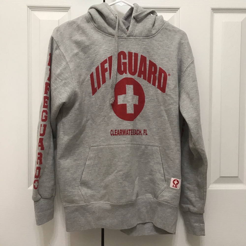 Grey Lifeguard hoodie from Clearwater,FL